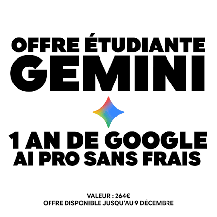 google gemini étudiants : offre gratuite