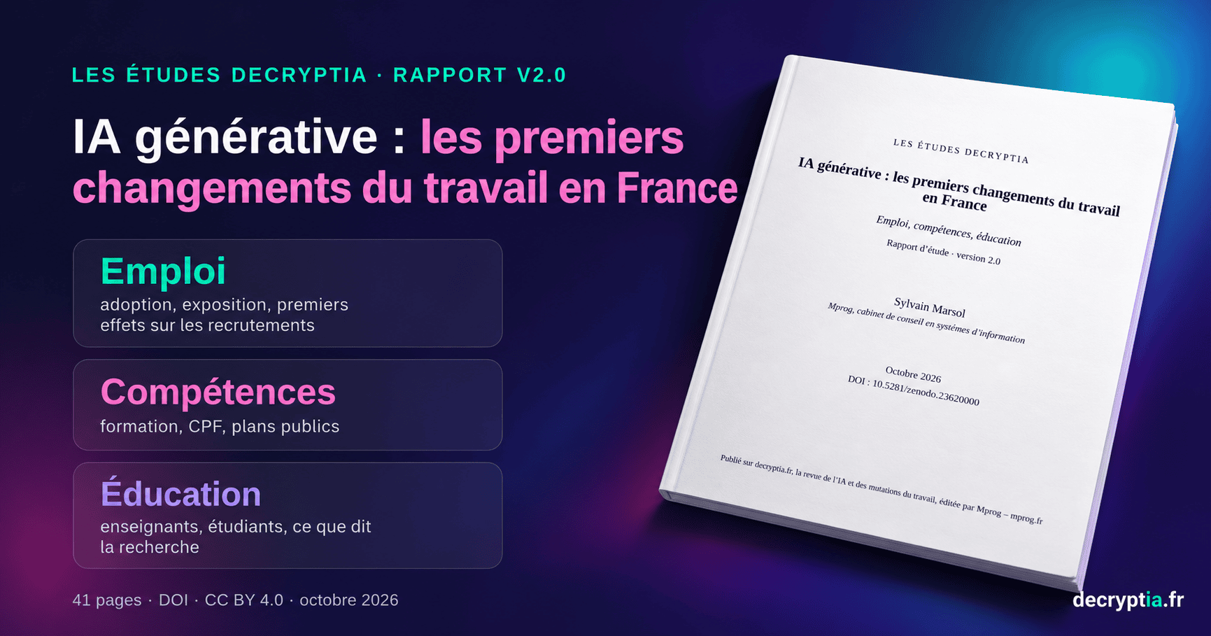 IA générative et emploi en France : ce que disent vraiment les données (rapport 2026)