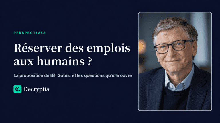 Réserver des emplois aux humains ? La proposition de Bill Gates, et les questions qu'elle ouvre