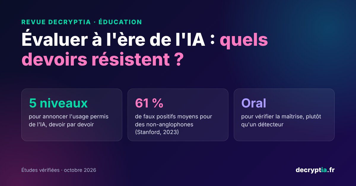 Évaluer à l&rsquo;ère de l&rsquo;IA : quels devoirs résistent ?